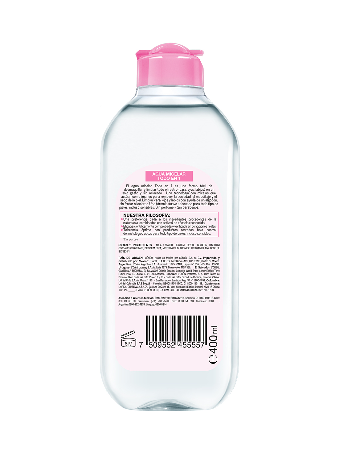 Agua micelar de Garnier para todo tipo de piel  35309, UNICO, hi-res