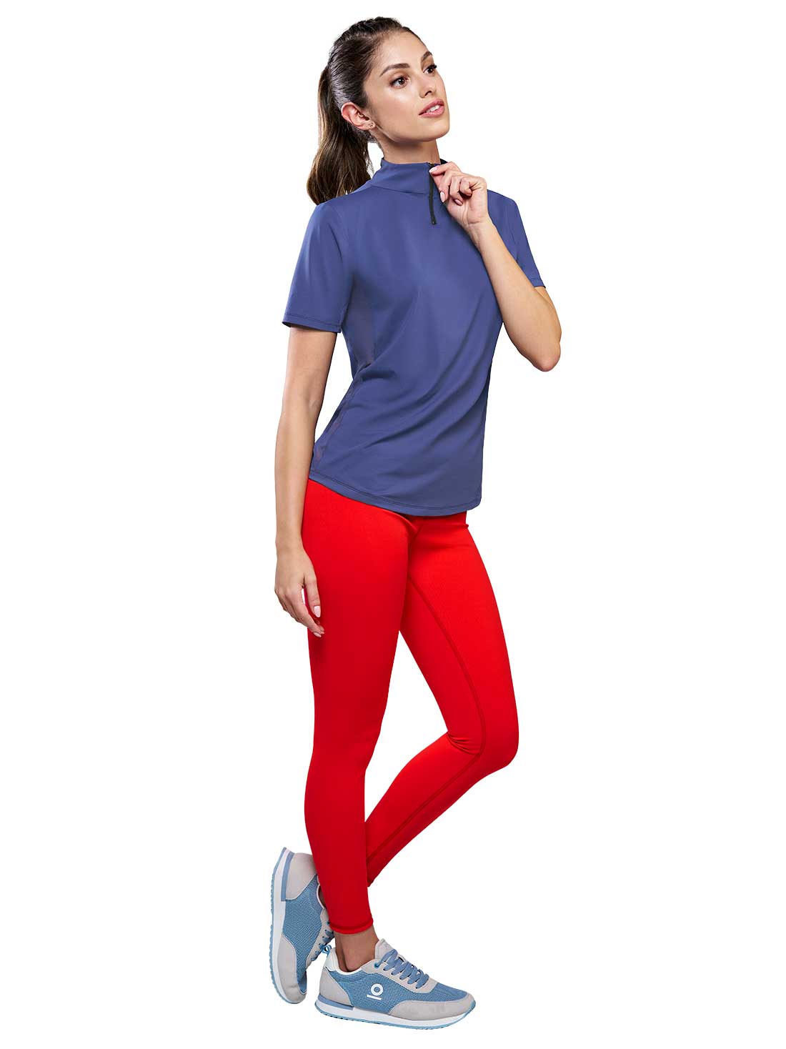 Leggings con pretina alta 1797, ROJO INTENSO, hi-res