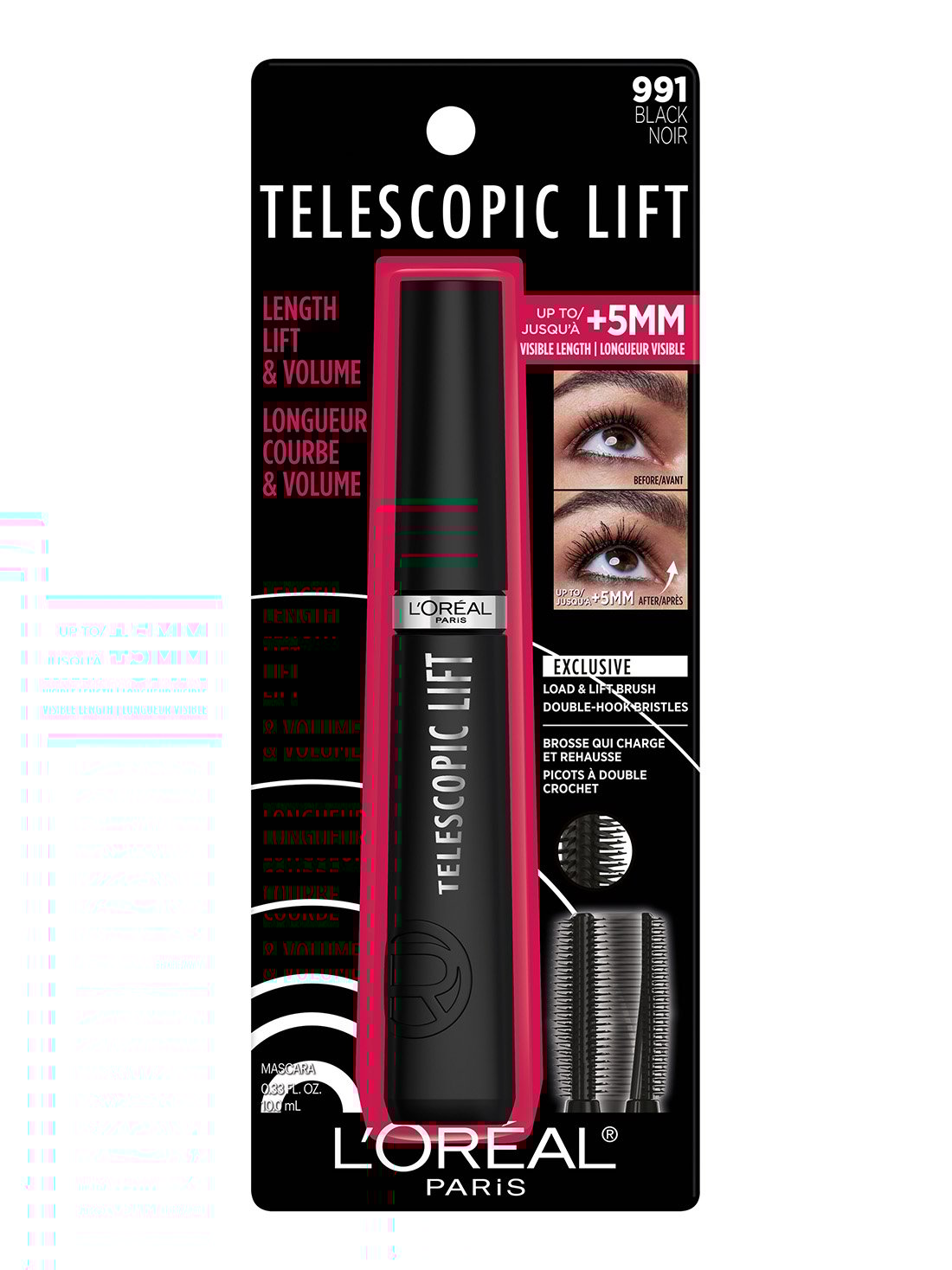 L'Oréal Paris mascara de pestañas telescopic lift 21049, BLACK WS, hi-res
