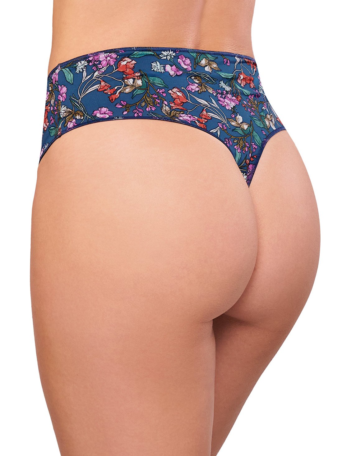 Tanga cintura alta 78105, FLORES CLXX, hi-res