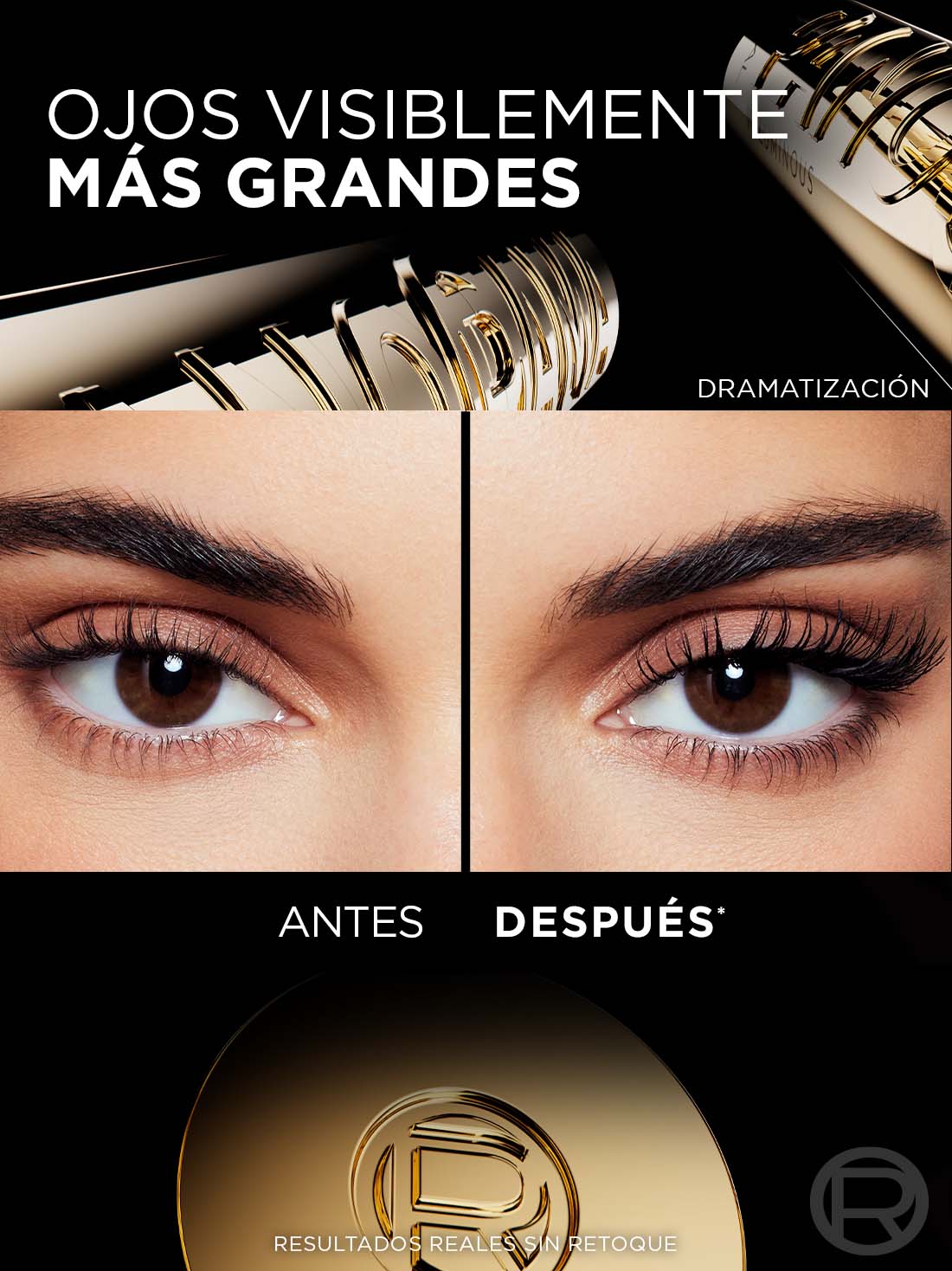 L'Oréal Paris mascara de pestañas volume million panorama 21050, BLACK WP, hi-res
