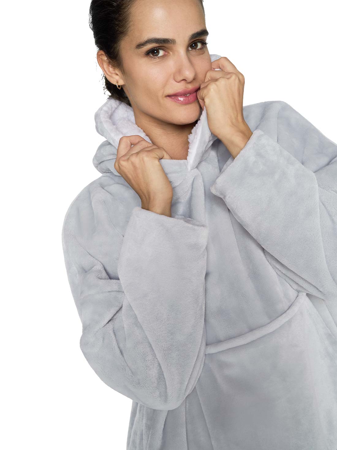 Sudadera de fleece 77190, JASPE GRIS, hi-res