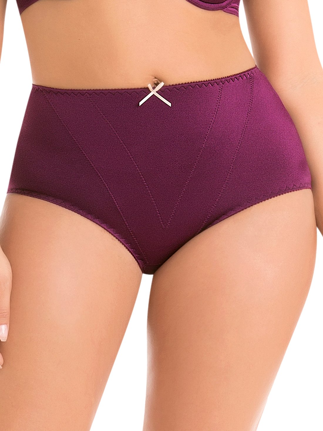 Panty con refuerzo frontal 2155, NEGRO/VINO, hi-res