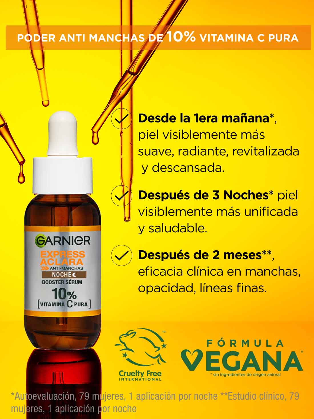 Garnier sérum de noche express aclara 27057, ÚNICO, hi-res
