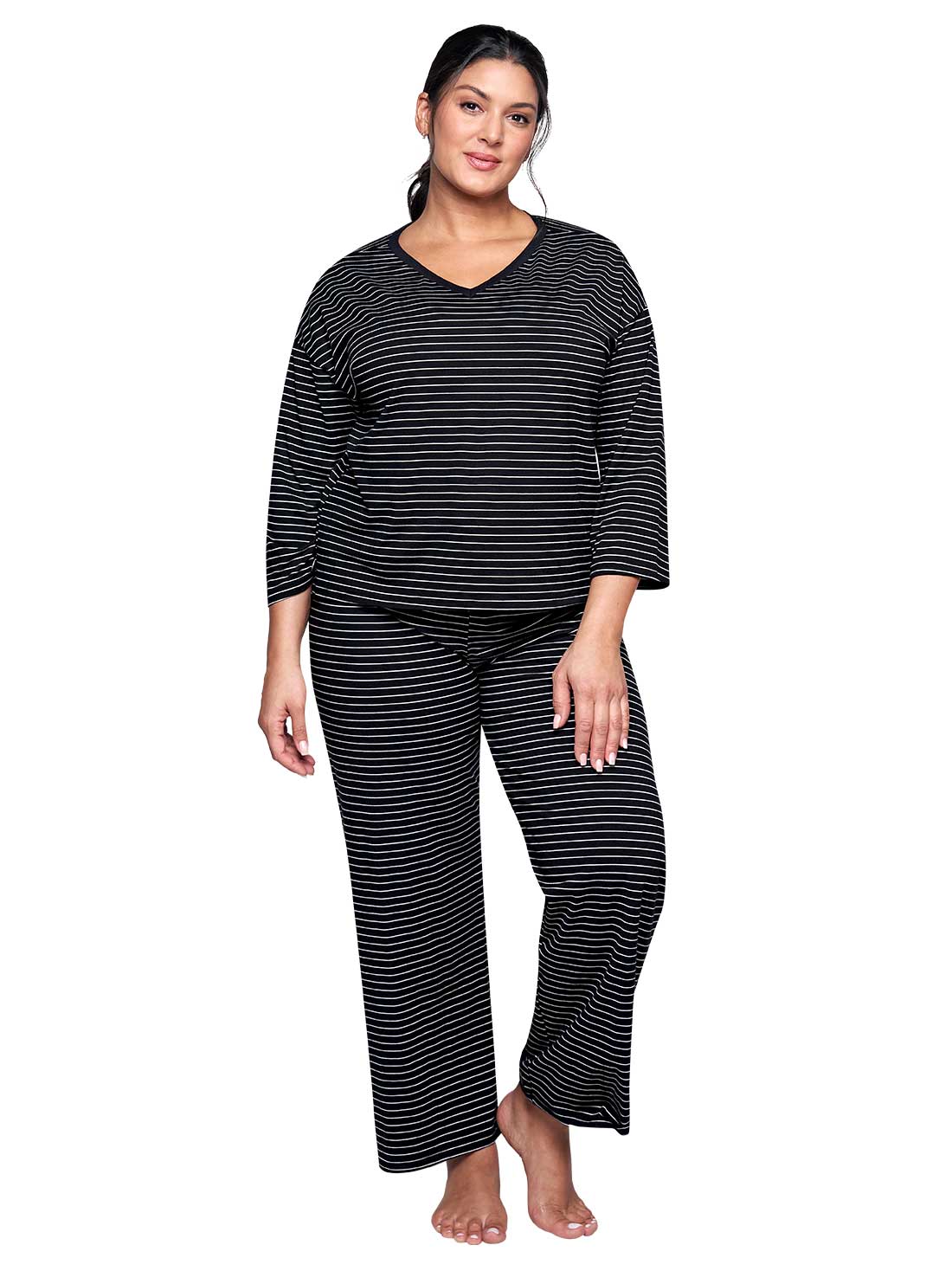 Pijama 77158, BLANCO/NEGRO, hi-res
