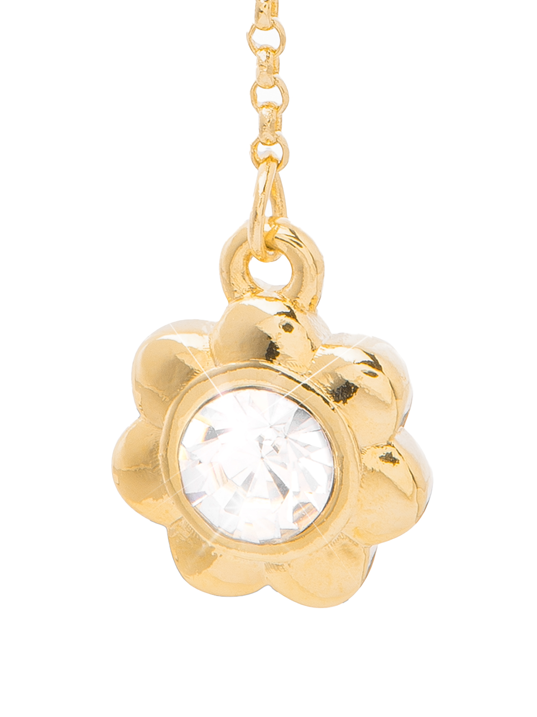 Aretes flor colgante 29028, ORO, hi-res