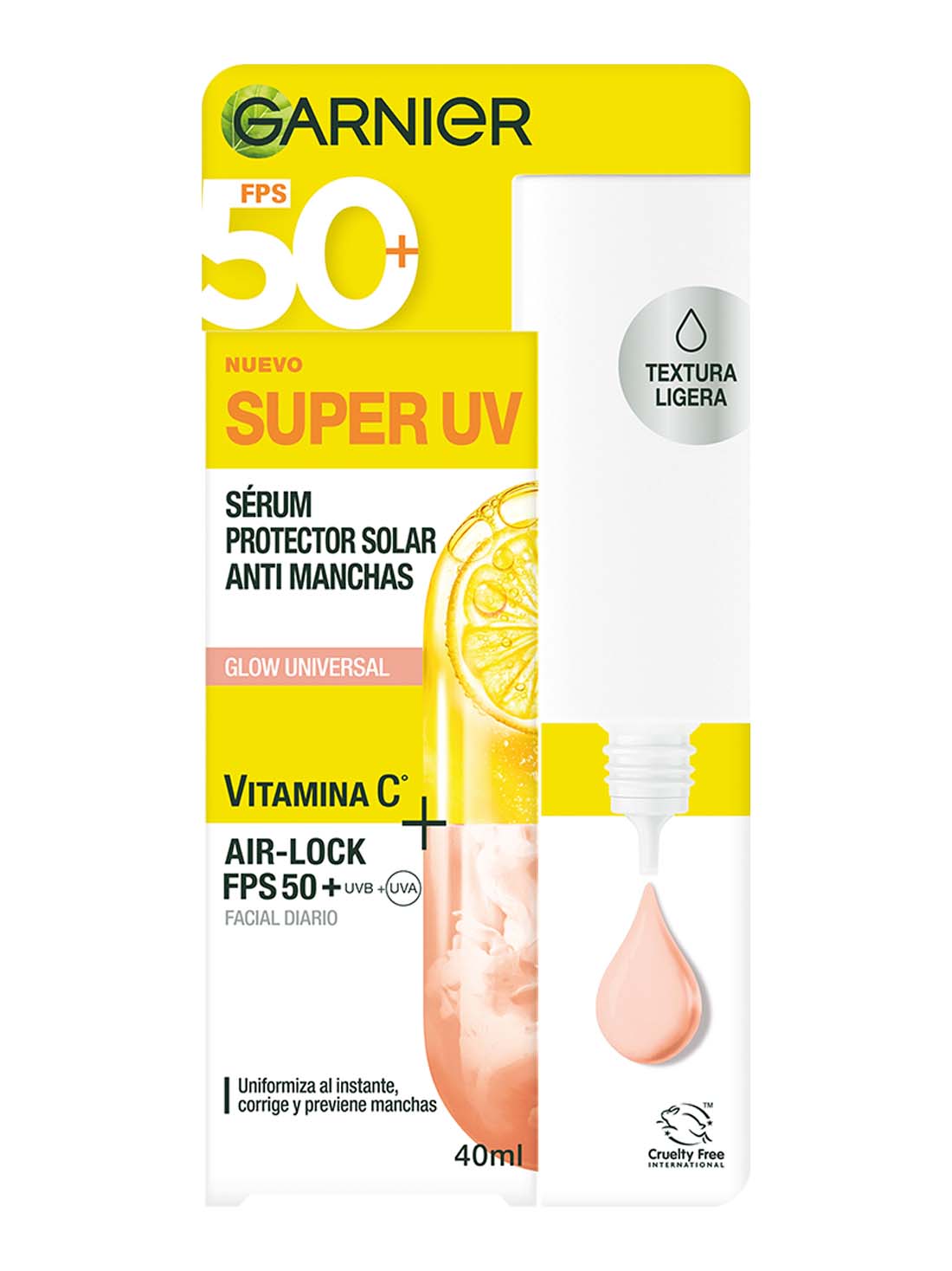 Garnier protector facial super uv luminoso 27107, ÚNICO, hi-res