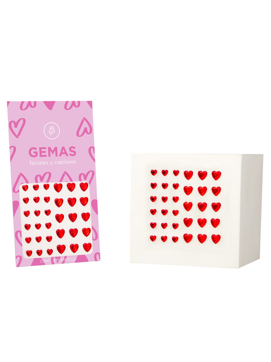 Gemas faciales y capilares 26041, HEART ATTACK, hi-res