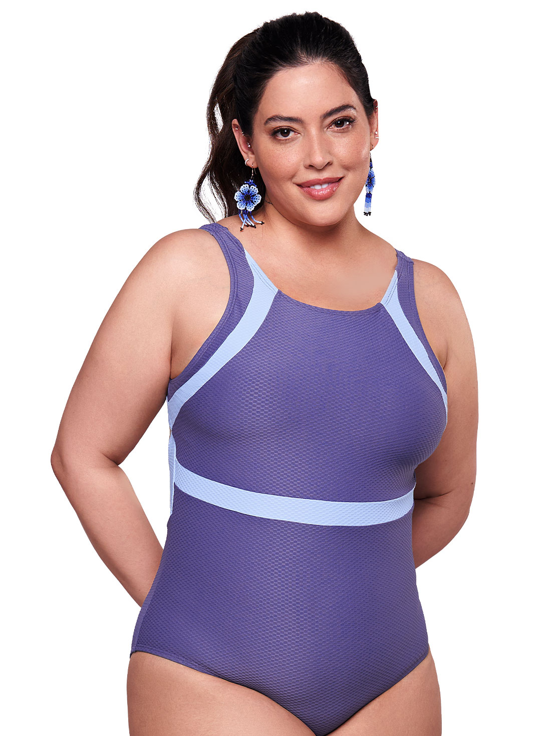 Traje de baño completo 75055, AZUL III, hi-res
