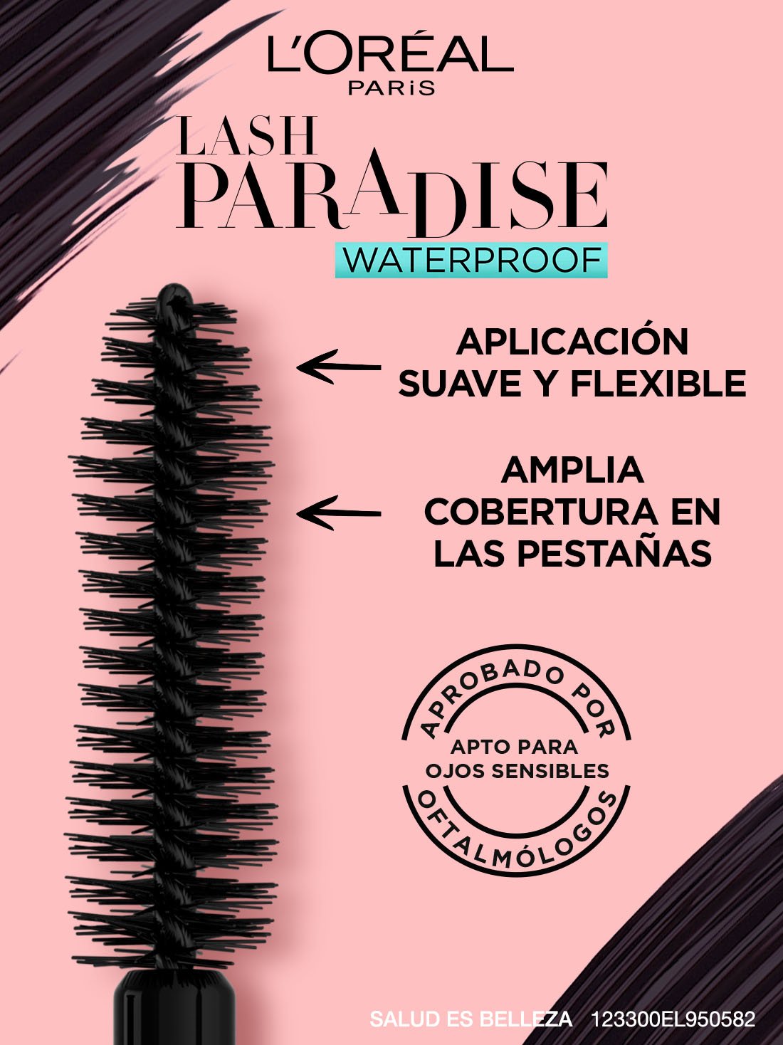 L'Oréal Paris mascara de pestañas voluminous lash paradise 21048, BLACK WP, hi-res
