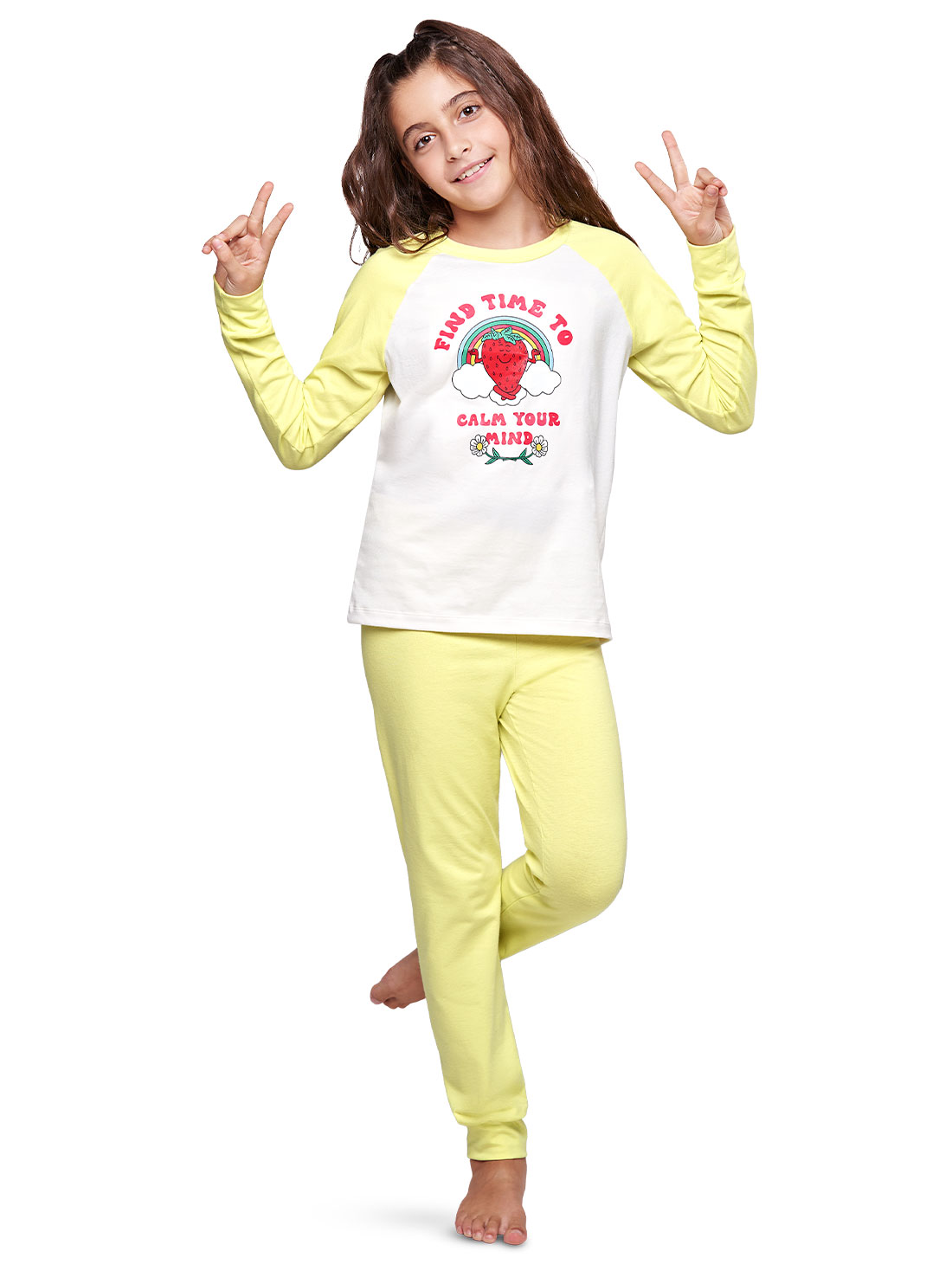 Set de pijama 38012, LIMONADA, hi-res