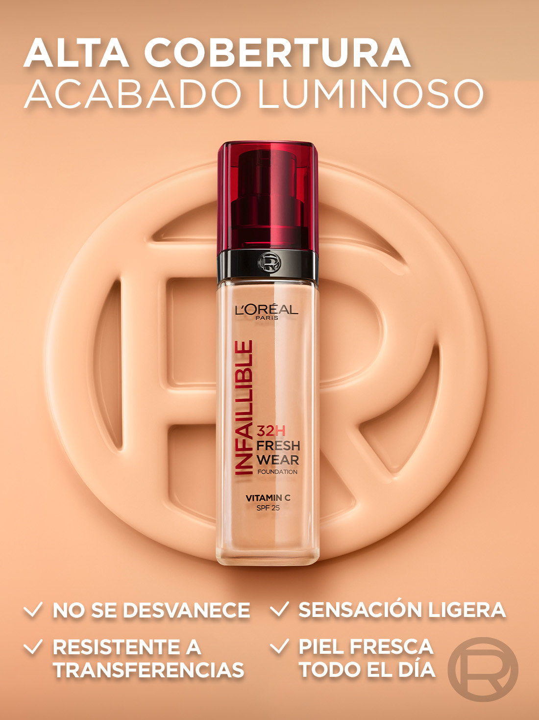 L'Oréal Paris maquillaje freshwear infallible 22036, 110 VAINILLE ROSE, hi-res
