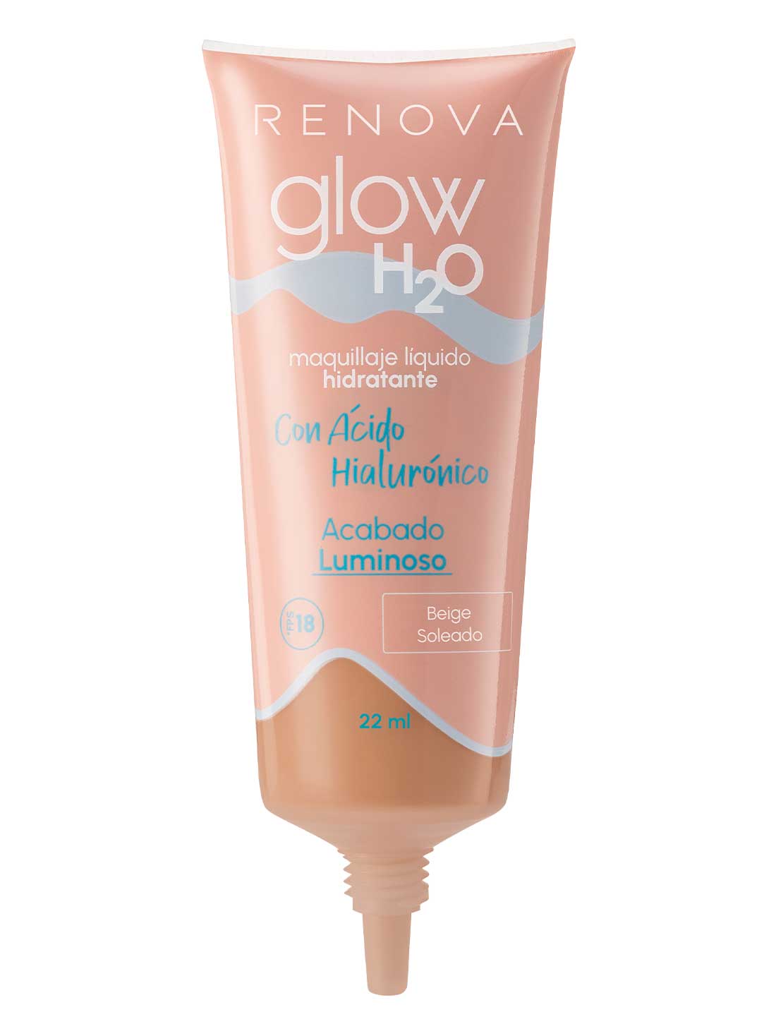 Renova maquillaje glow H2O 22025, BEIGE SOLEADO, hi-res