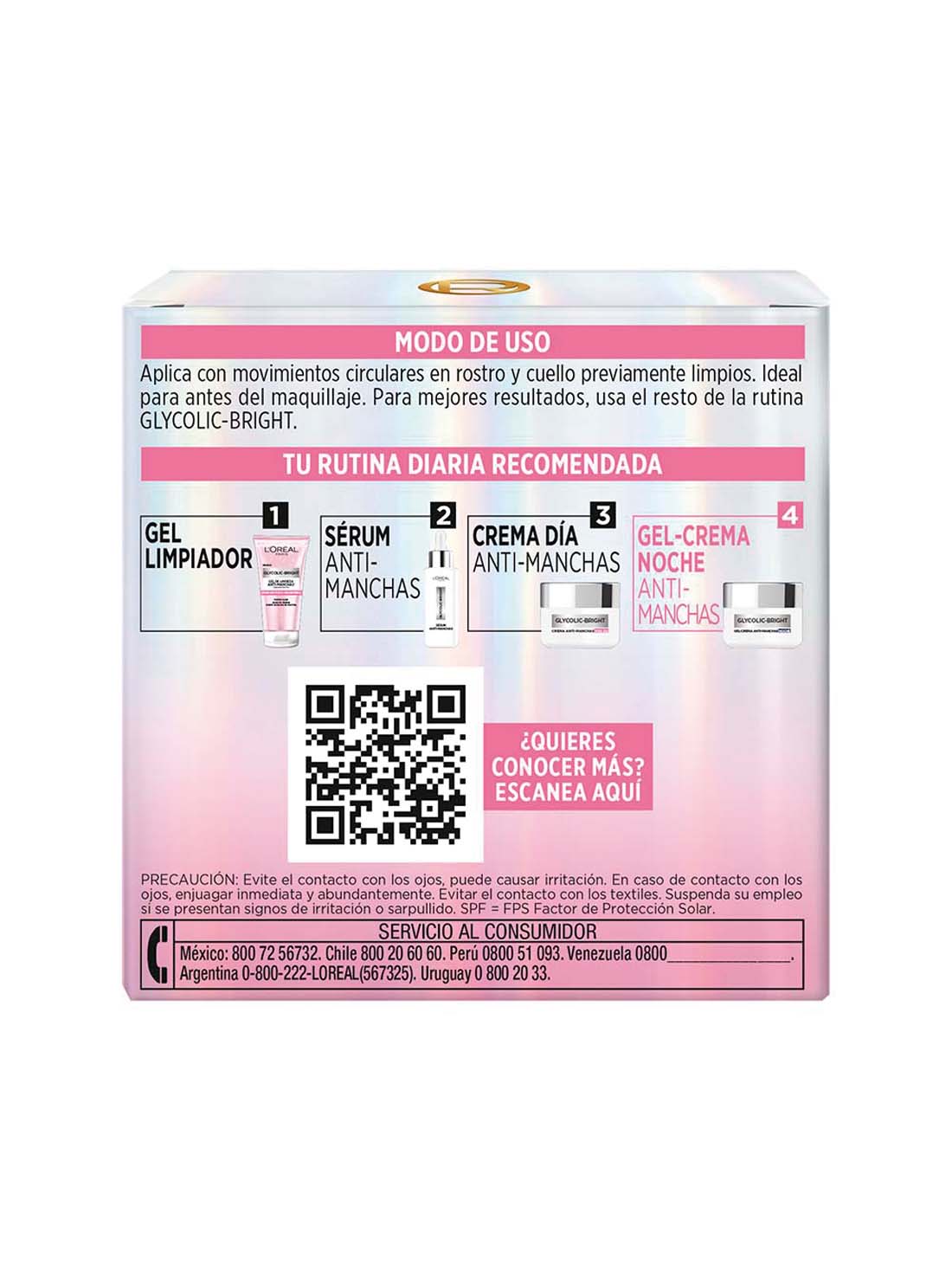 L'Oréal Paris crema de noche glycolic bright 27066, ÚNICO, hi-res