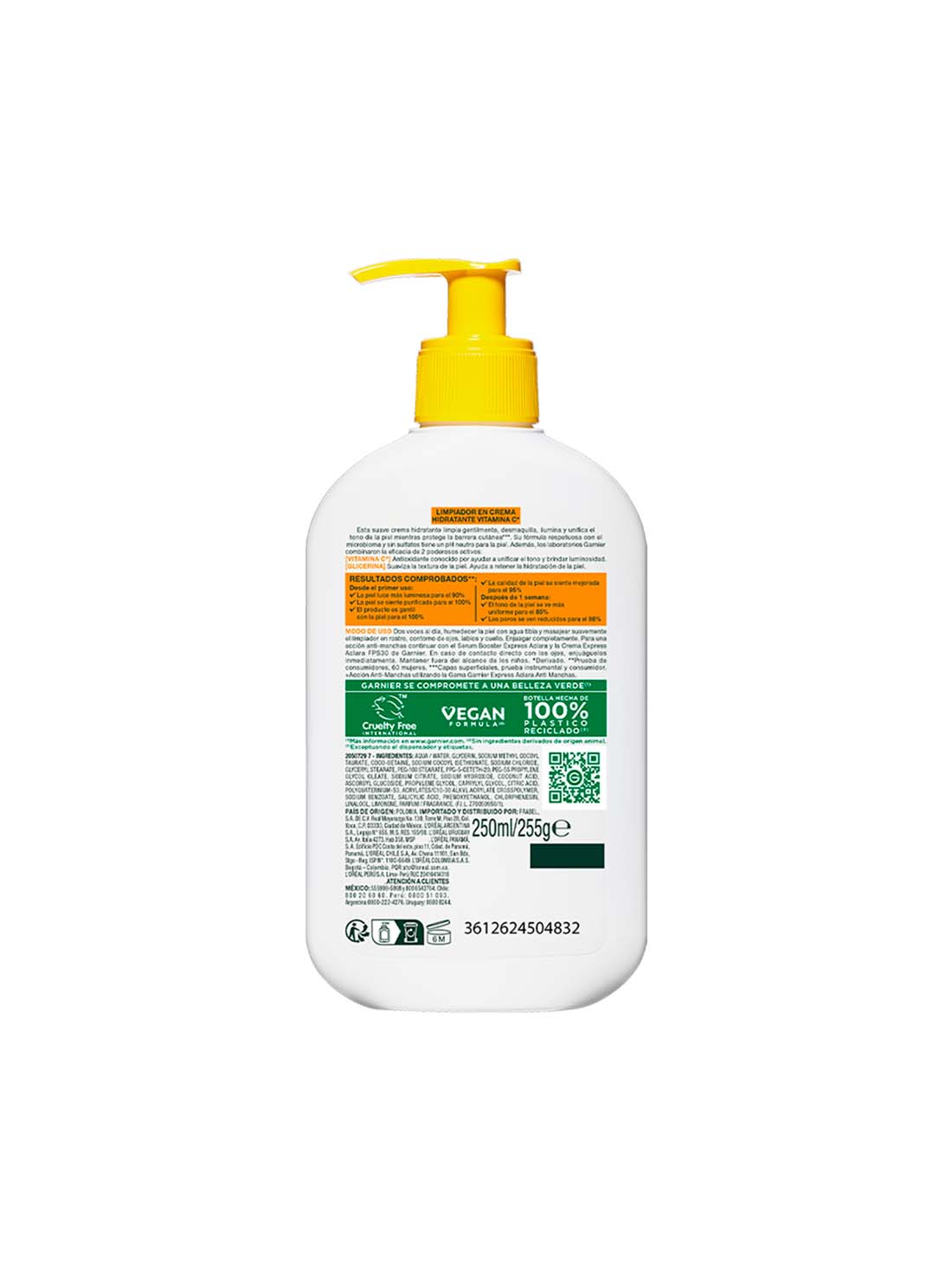 Garnier espuma limpiadora express aclara vit C 25045, ÚNICO, hi-res