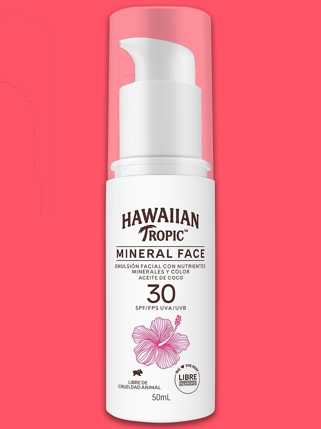 Hawaiian Tropic loción facial mineral face FPS 30+ 27039, ÚNICO, hi-res