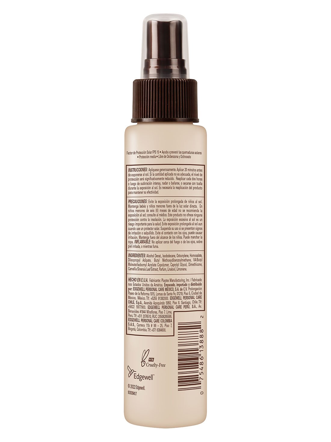Hawaiian Tropic mist ozono antioxidant FPS 15 27041, ÚNICO, hi-res