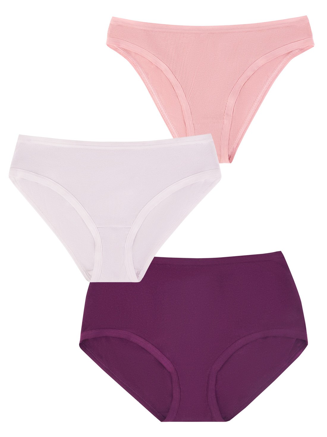 Paquete de 3 panties multisilueta  93014, ROSA SUAVE, hi-res