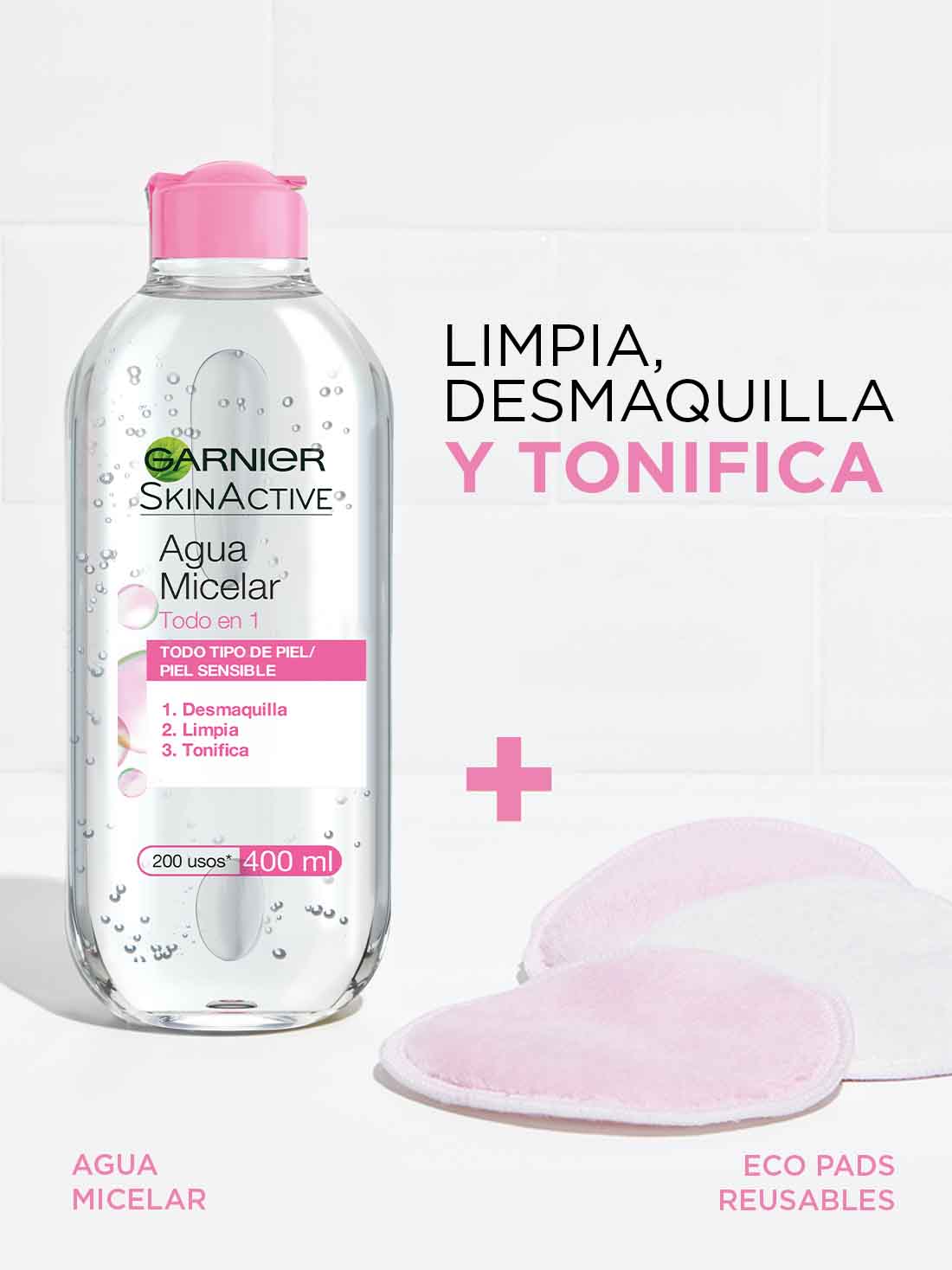Garnier agua micelar para todo tipo de piel  35309, ÚNICO, hi-res
