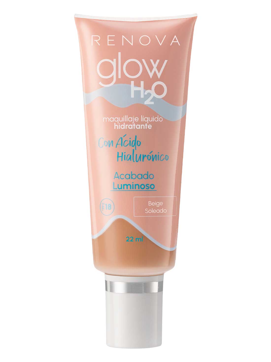 Renova maquillaje glow H2O 22025, BEIGE SOLEADO, hi-res