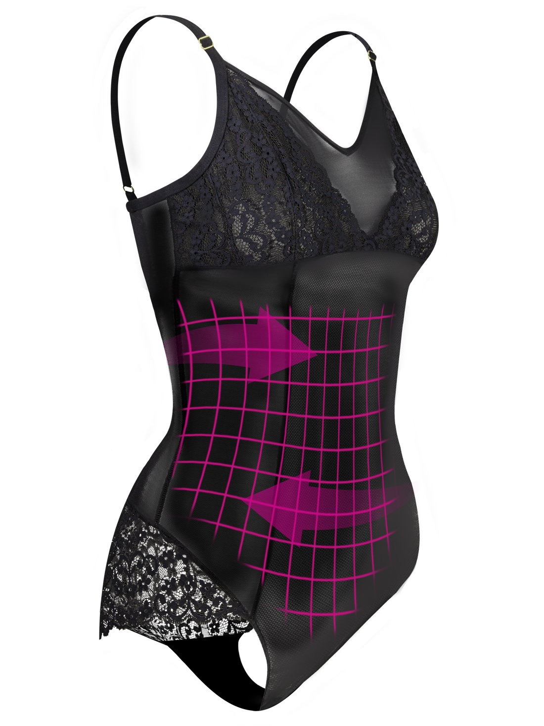 Body reductor firme 74000, NEGRO, hi-res