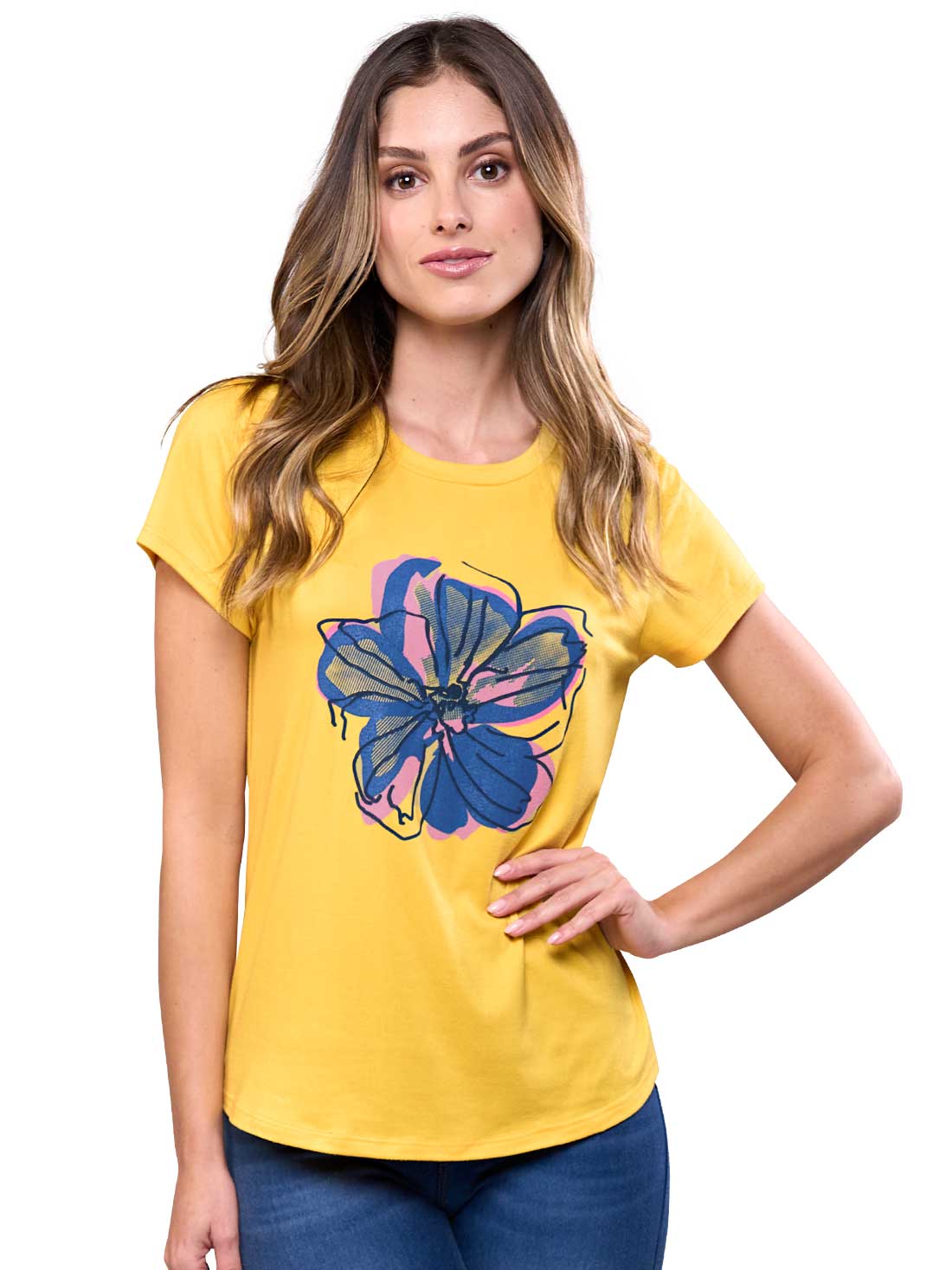 Playera 45626, AMARILLO, hi-res
