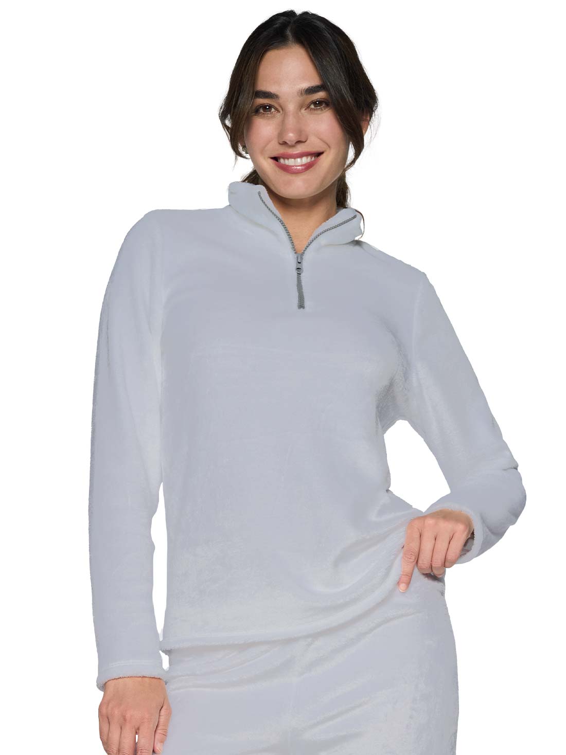 Pijama de fleece 77189, JASPE GRIS, hi-res