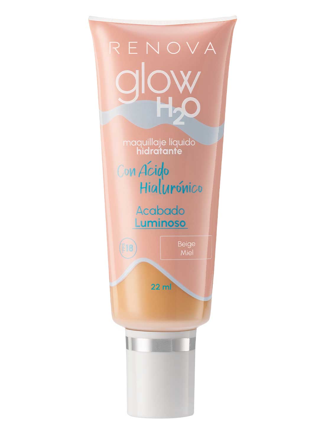 Renova maquillaje glow H2O 22025, MIEL, hi-res