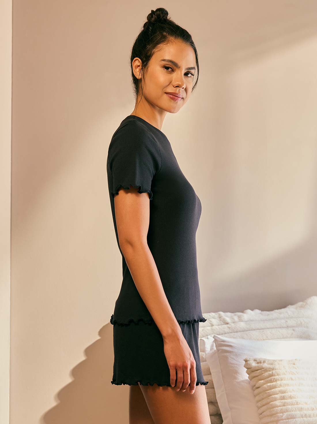 Pijama 77215, NEGRO, hi-res