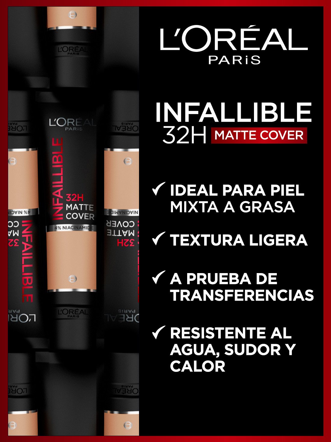 L'Oréal Paris maquillaje infallible matte cover 22034, 115 WARM, hi-res