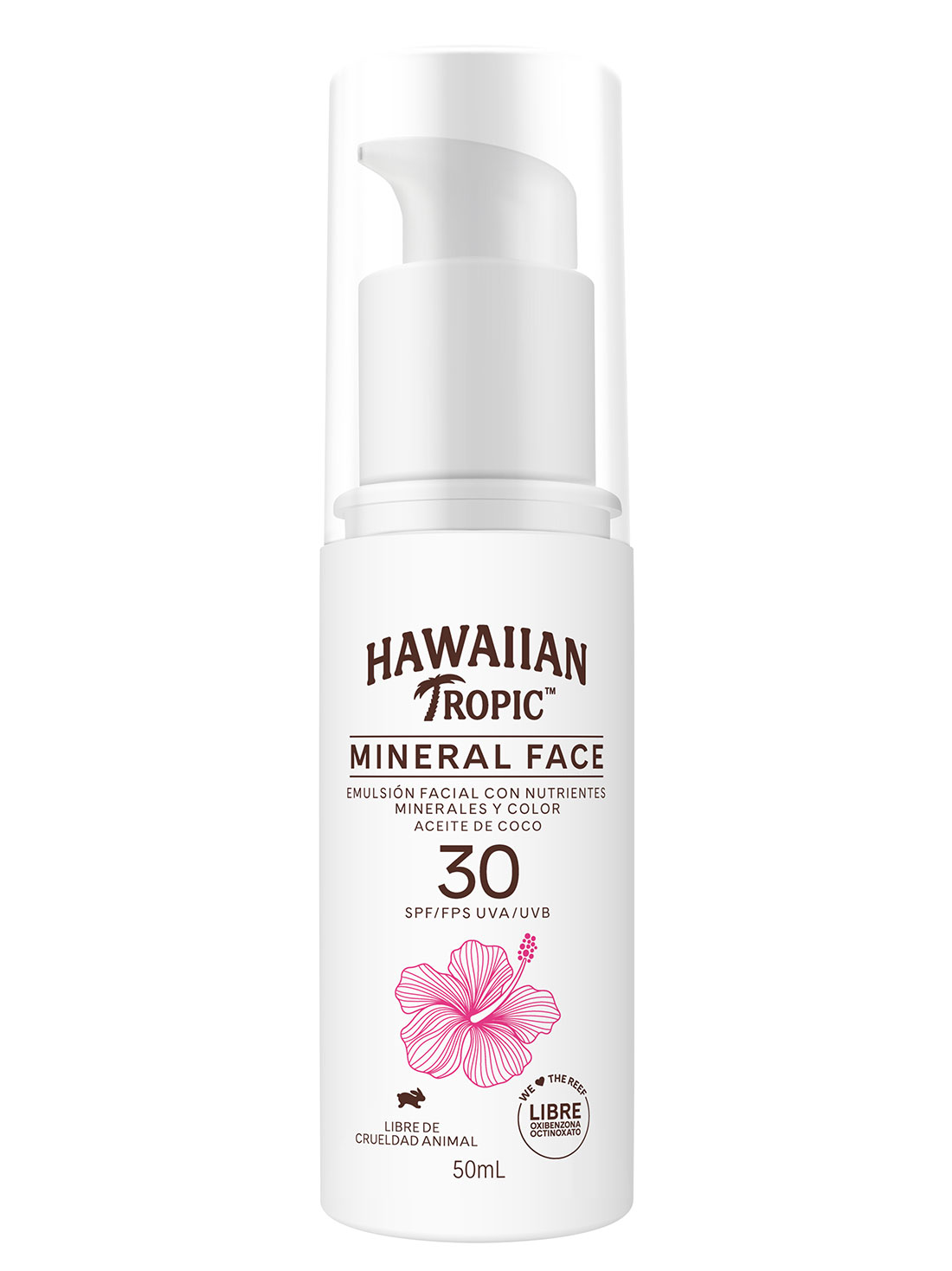 Hawaiian Tropic loción facial mineral face FPS 30+ 27039, ÚNICO, hi-res