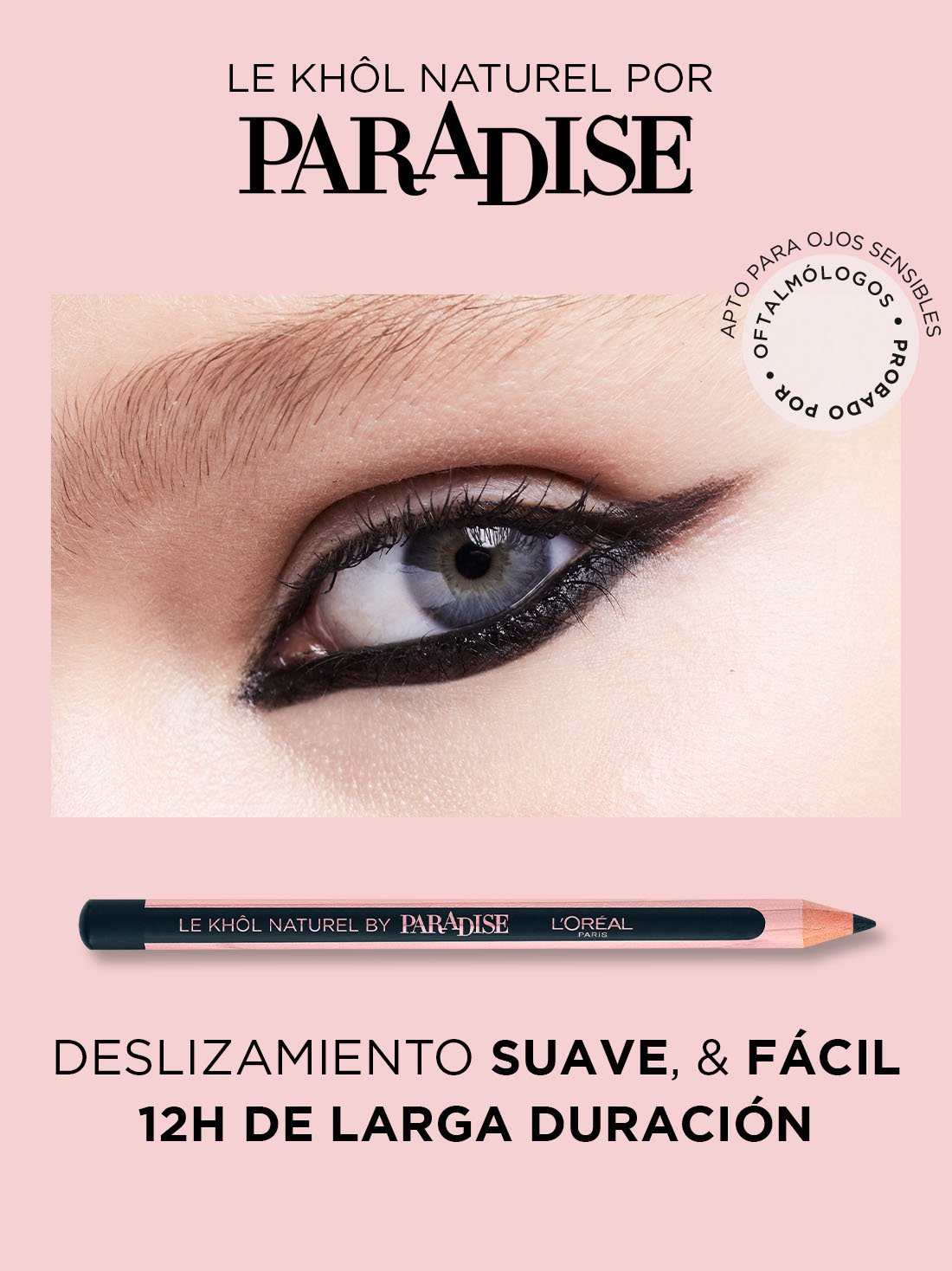 L'Oréal Paris delineador de lápiz paradise le khol 21047, PURE ESPRESSO, hi-res