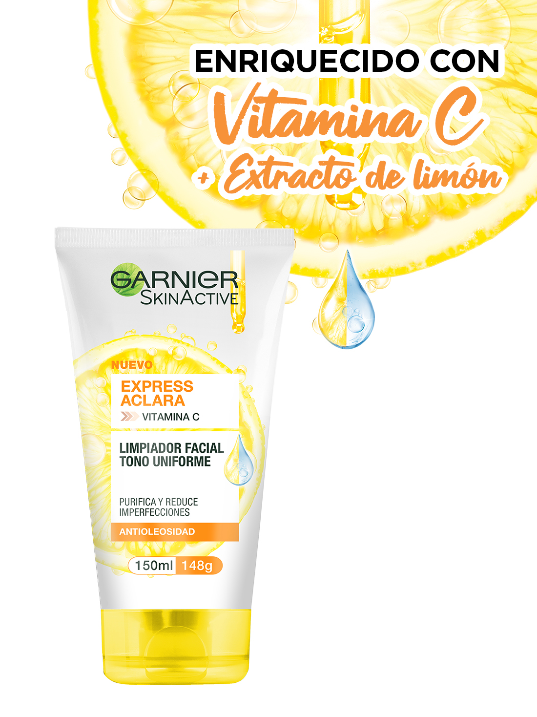 Garnier gel limpiador express aclara 35312, ÚNICO, hi-res