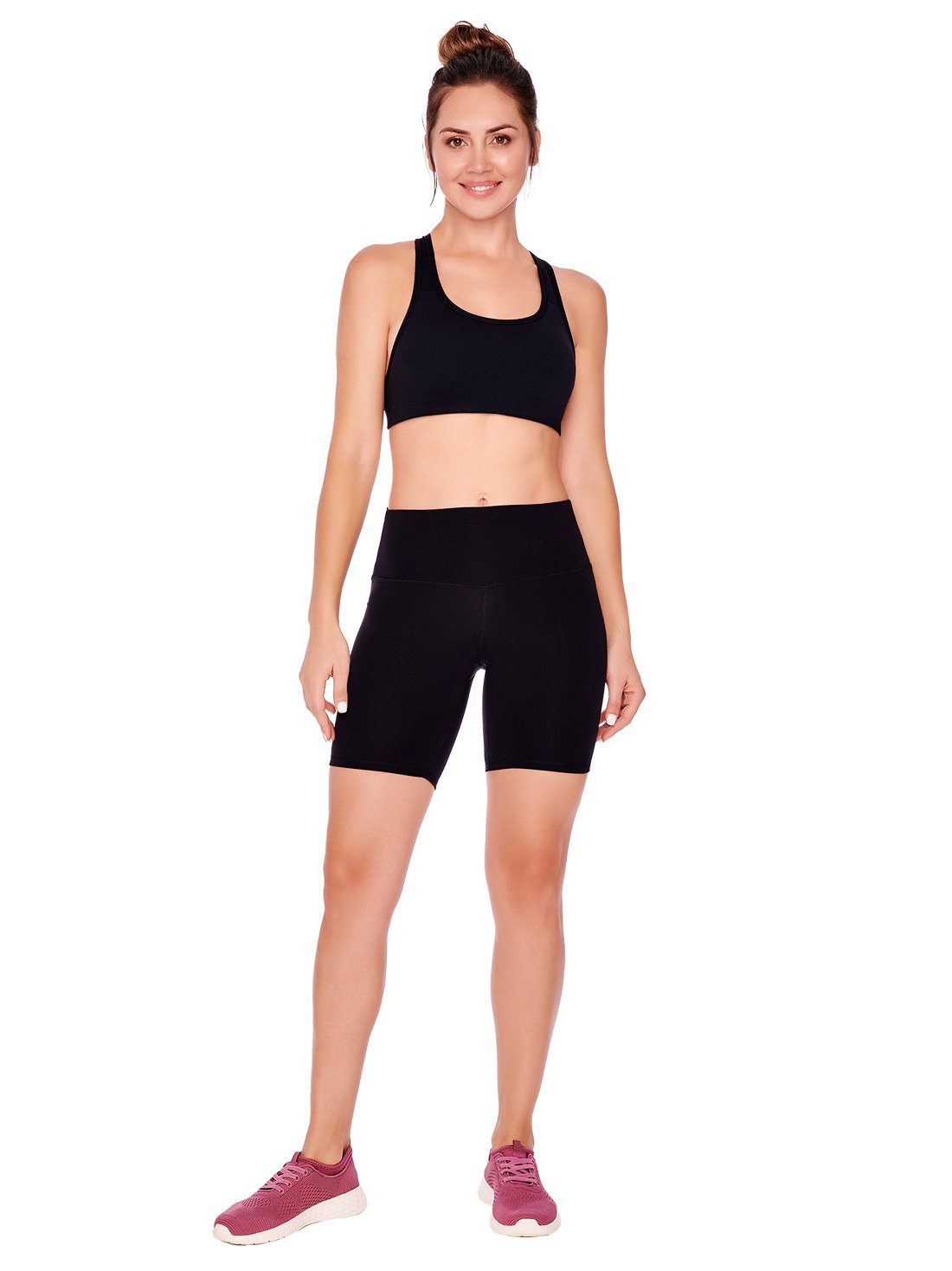 Short con pretina alta 1798, NEGRO, hi-res