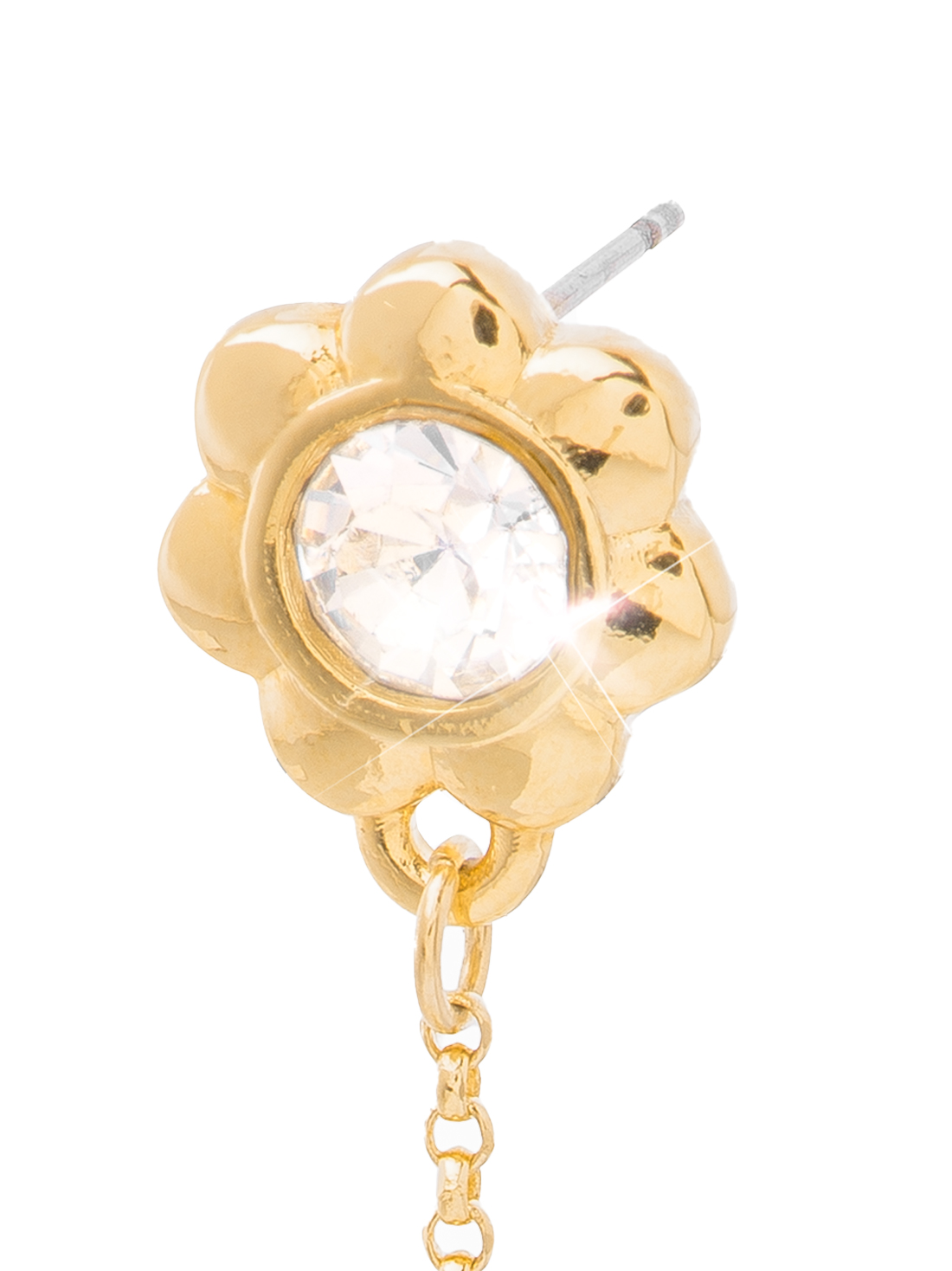 Aretes flor colgante 29028, ORO, hi-res