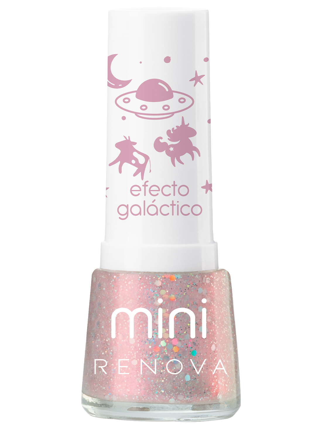 Renova esmalte mini  23014, BEIGE CON GLITTER, hi-res