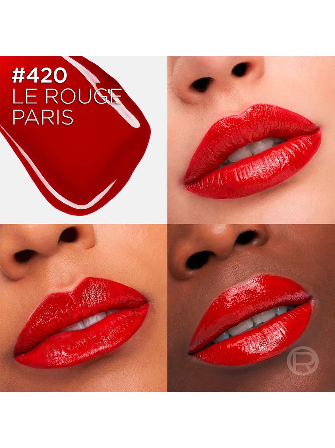 L'Oréal Paris labial líquido lacquer resistance 20139, ROUGE PARIS 420, hi-res