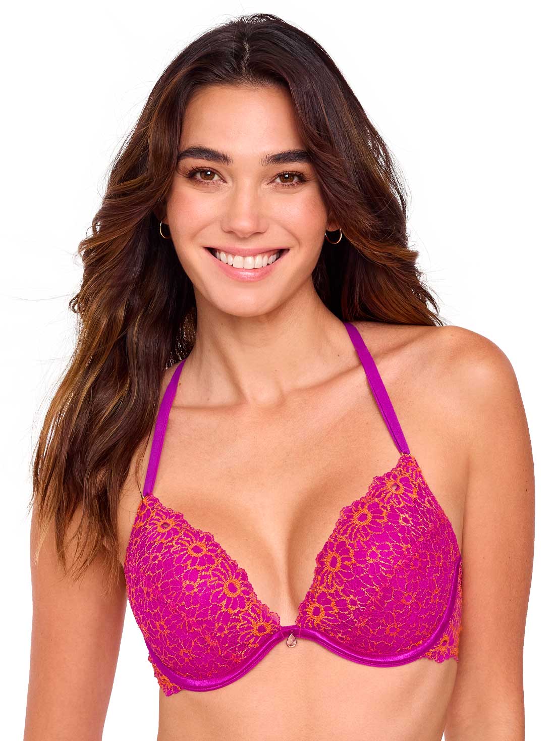 Bra demi 70149, FRAMBUESA/MANDARINA SUAVE, hi-res