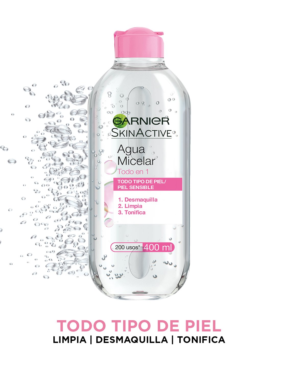 Agua Micelar Todo en 1 400ml, Garnier