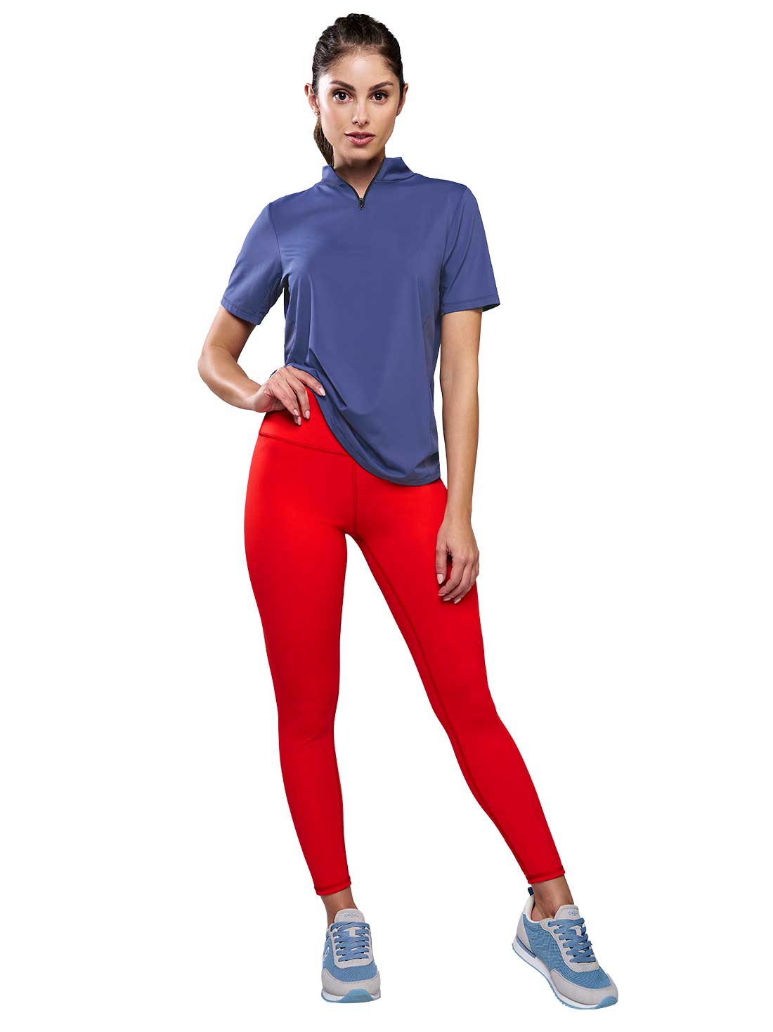 Leggings con pretina alta 1797, ROJO INTENSO, hi-res