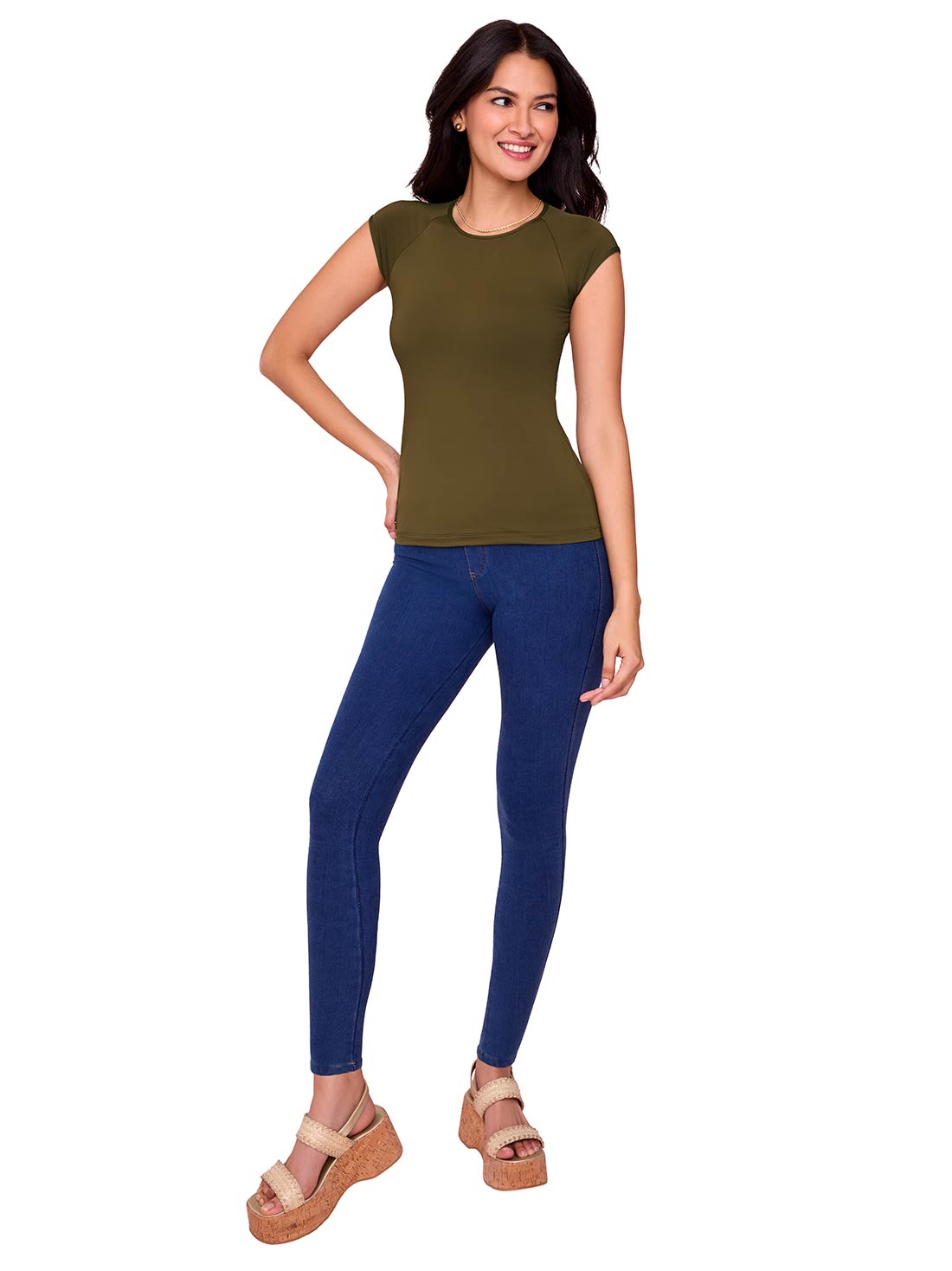 Jeggings stretch 43374, MEZCLILLA, hi-res