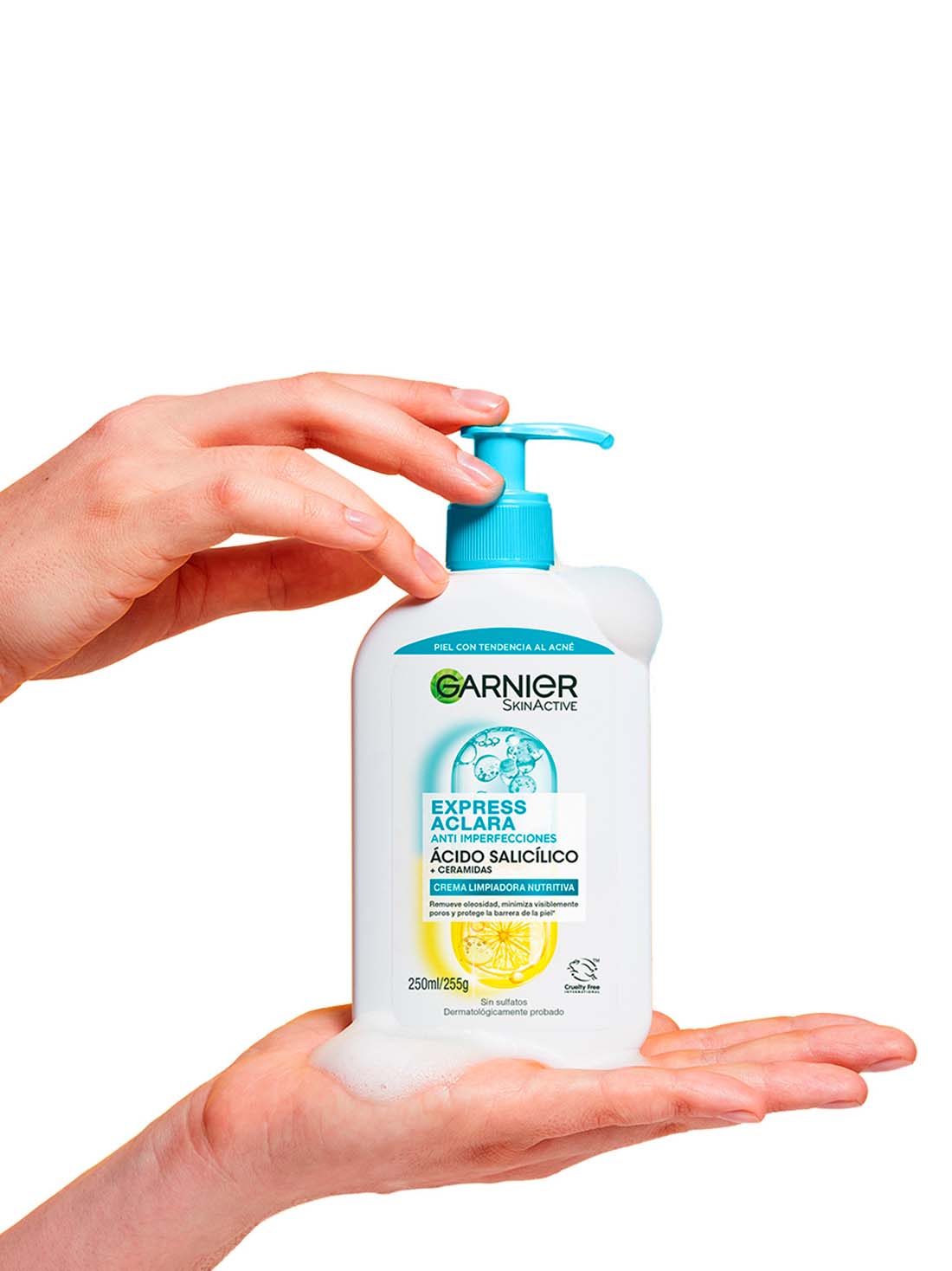 Garnier espuma limpiadora express aclara anti acné 25044, ÚNICO, hi-res