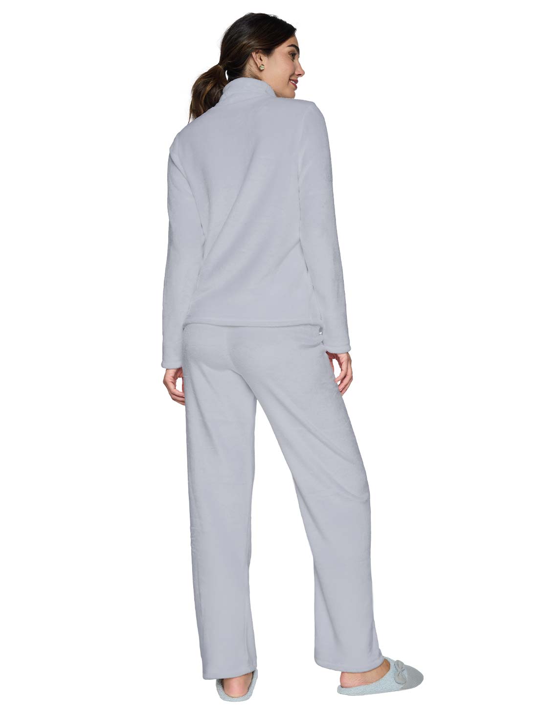 Pijama de fleece 77189, JASPE GRIS, hi-res