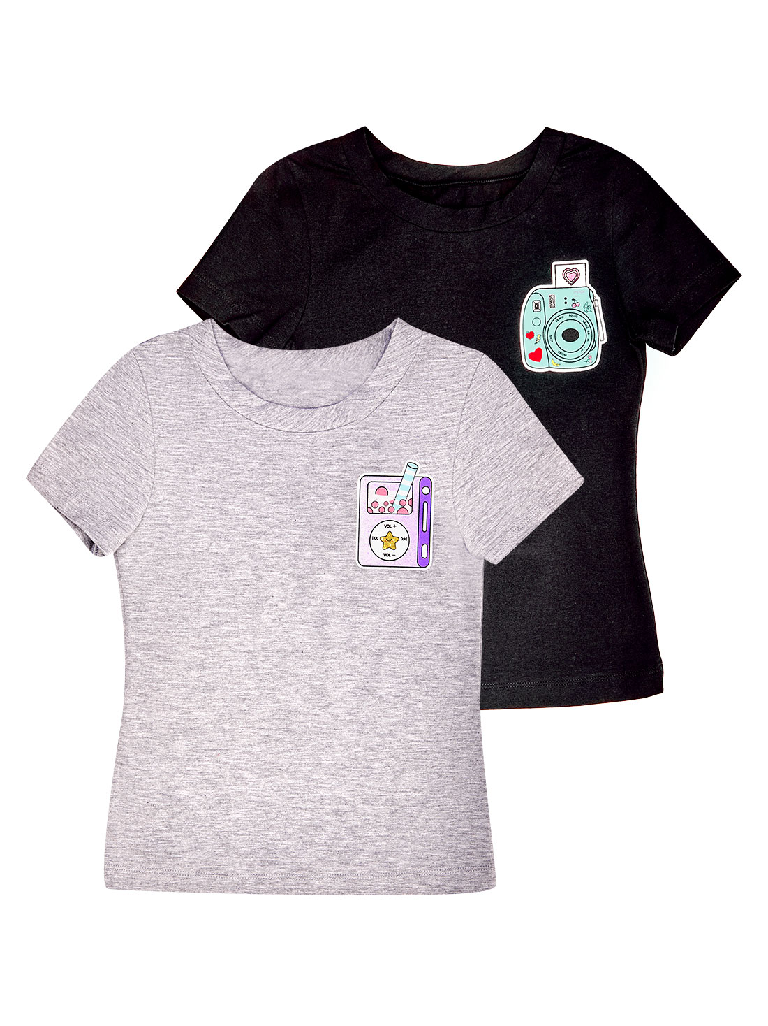 Paquete de 2 playeras 19000, NEGRO, hi-res