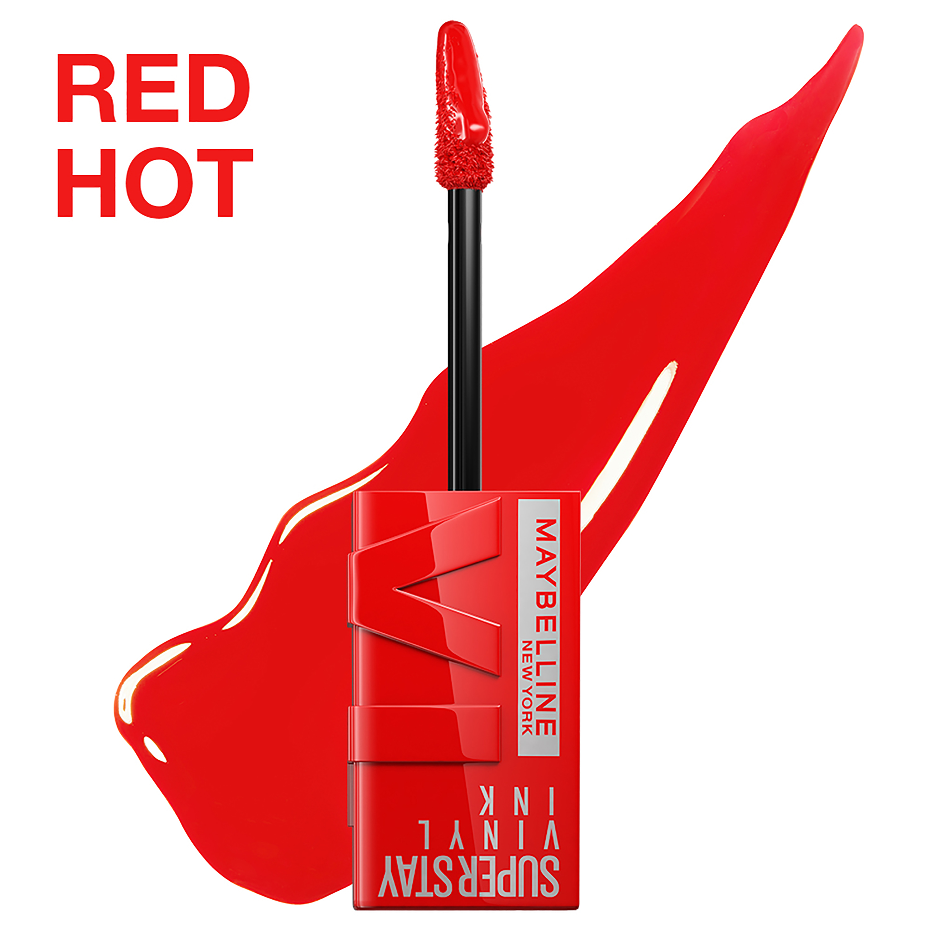 Maybelline labial super stay vinyl ink 20024, RED HOT 25, hi-res
