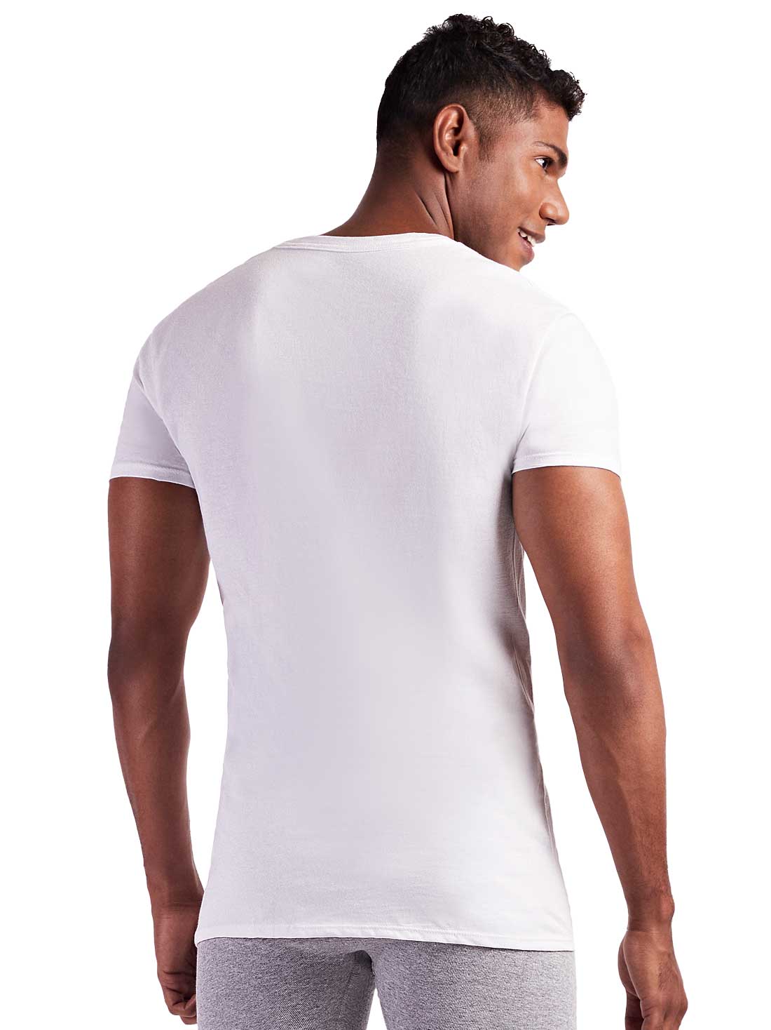 Playera cuello V Fruit of the Loom 72019, BLANCO, hi-res