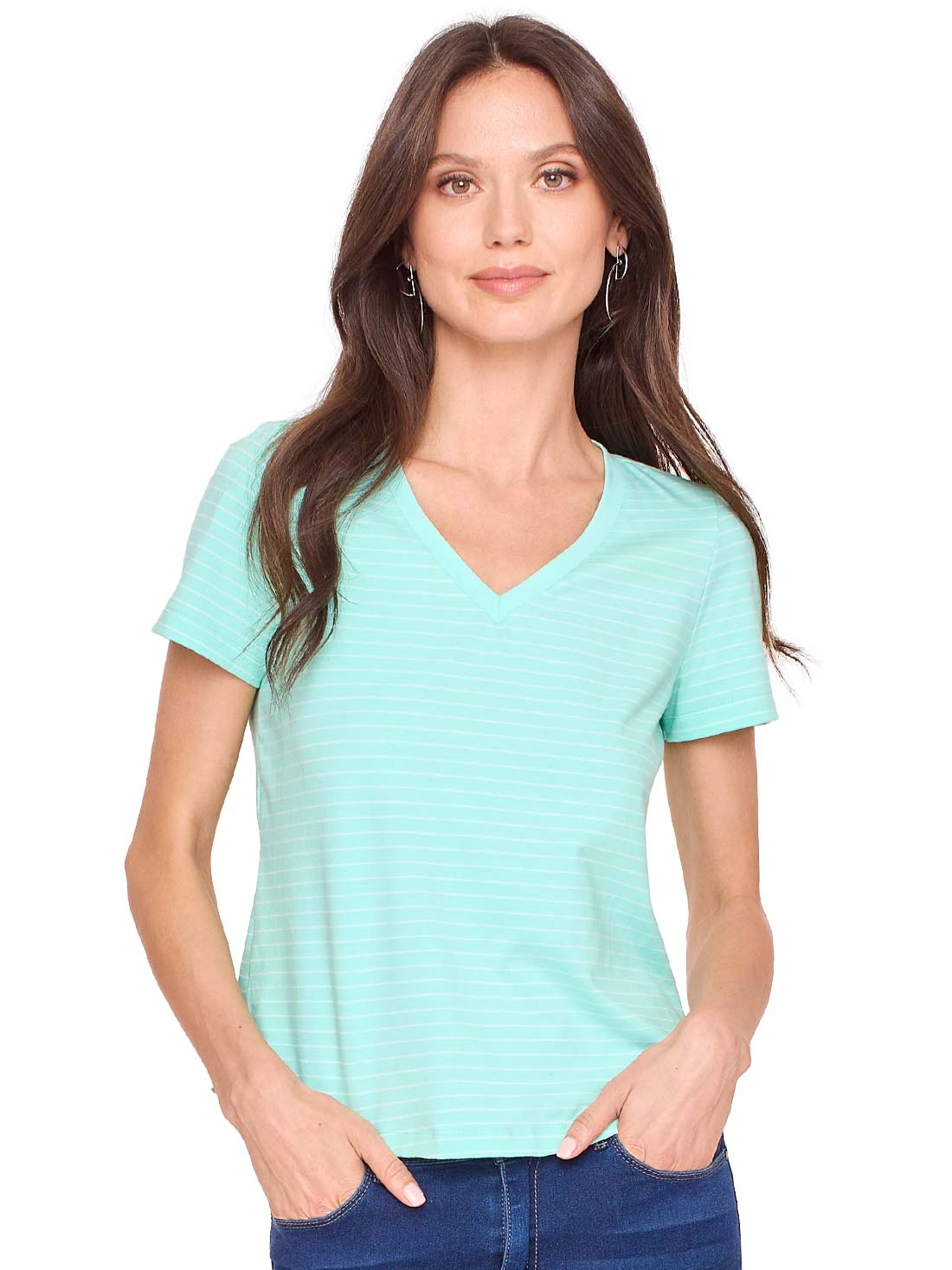 Paquete de 2 playeras 24381, MENTA PASTEL, hi-res