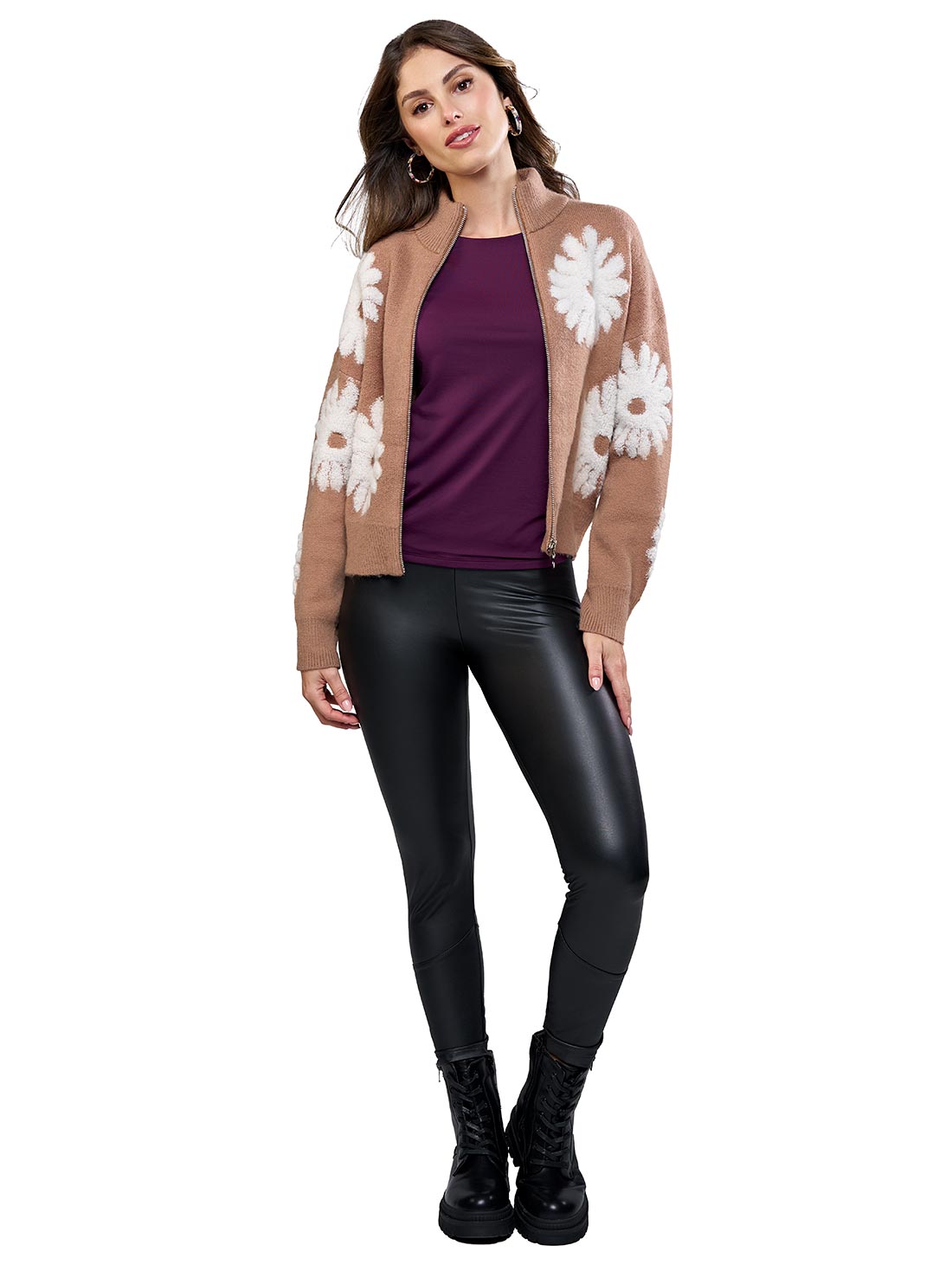 Leggings de vinipiel 43827, NEGRO, hi-res