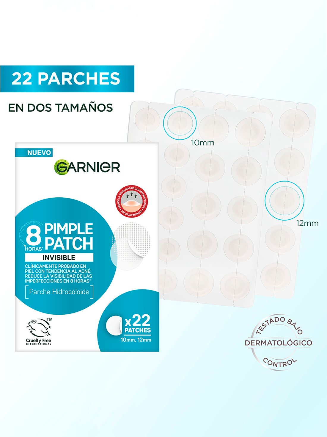 Garnier parches para acné pimples patch 27112, ÚNICO, hi-res