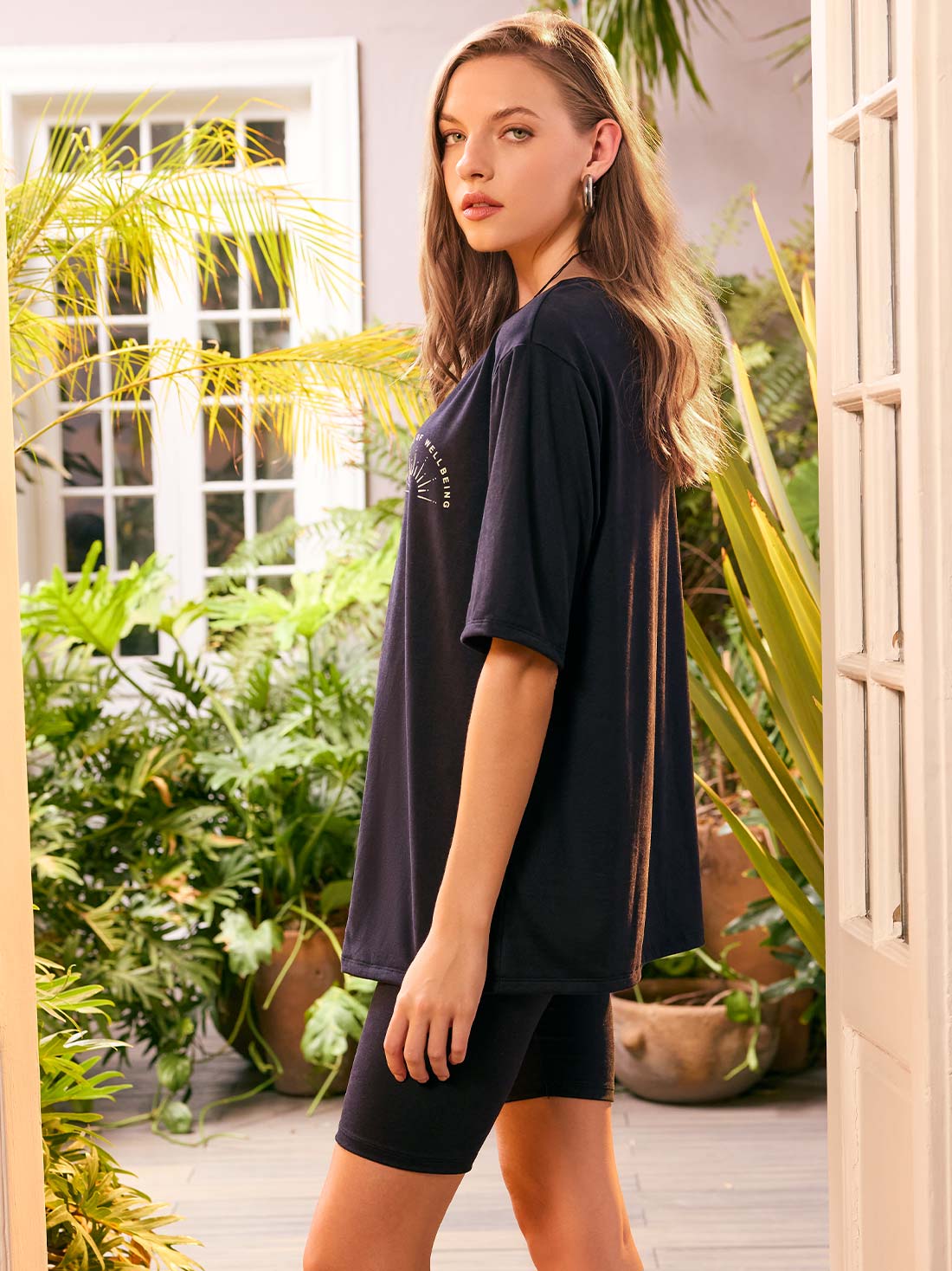 Pijama corta 77137, NEGRO, hi-res
